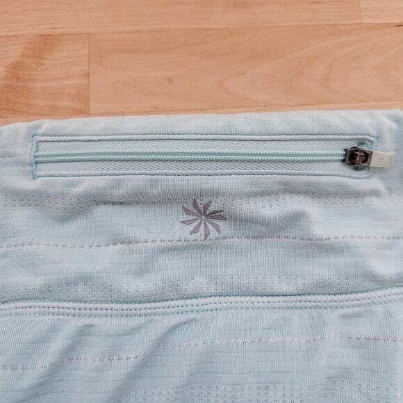 ATHLETA Swagger Skort Skirt Ruffled Tiered Tennis Golf Pickleball Blue/Green SM - Picture 4 of 10